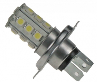 LED žiarovka 12V s päticou H4 18LED/3SMD